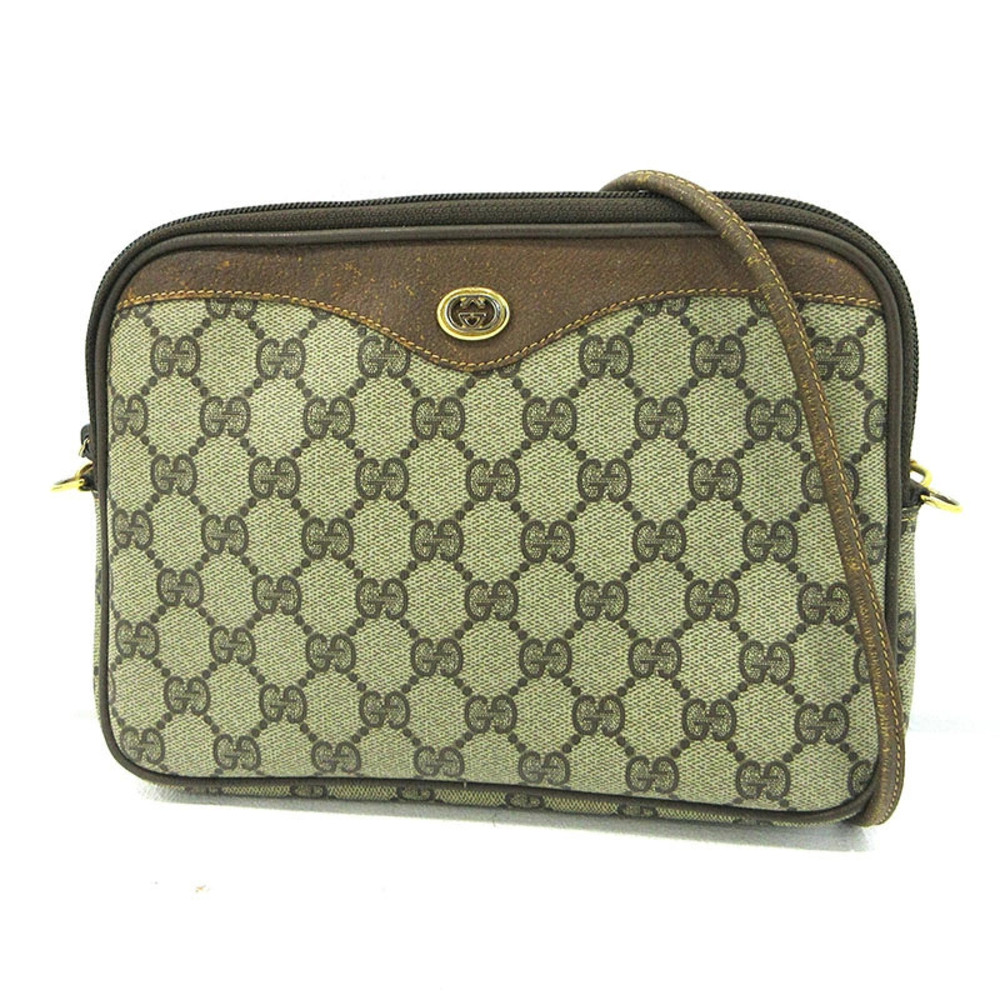 Gucci GG Supreme Shoulder Bag Beige Cream
